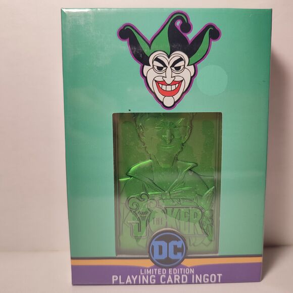 Batman The Joker Character Playing Card Ingot Official Collectible Figurine - Picture 1 of 3